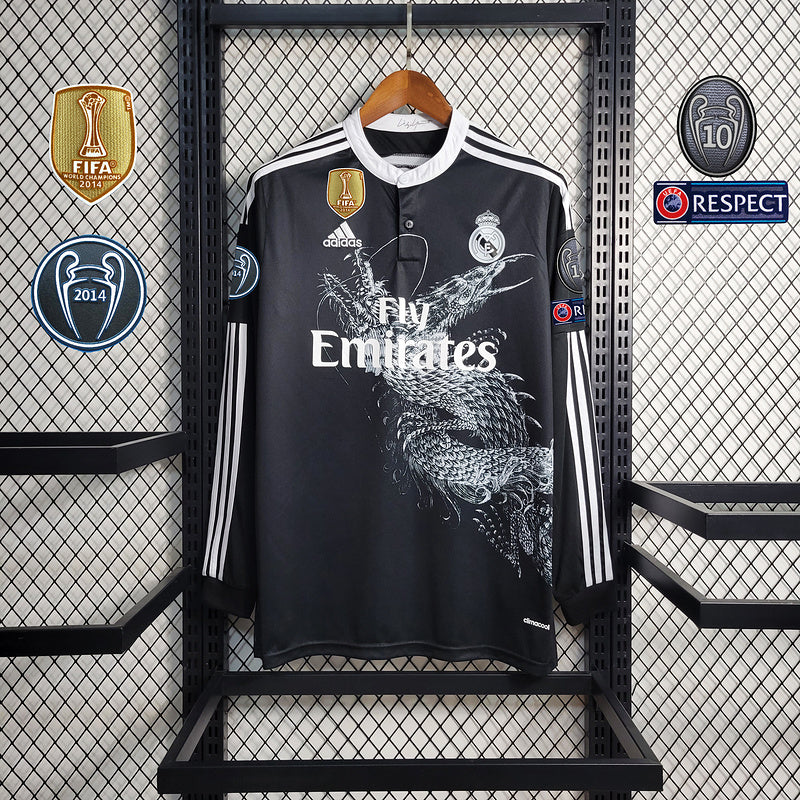 Maglia Manica Lunga Real Madrid 2014 - Con Patch UCL