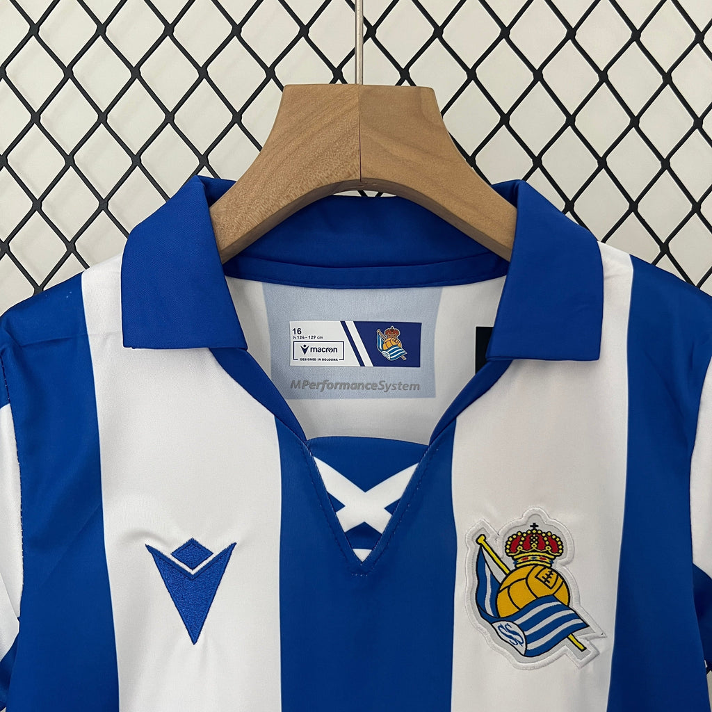 T-shirt e Pantaloncini per Bambino Real Sociedad Home 24/25