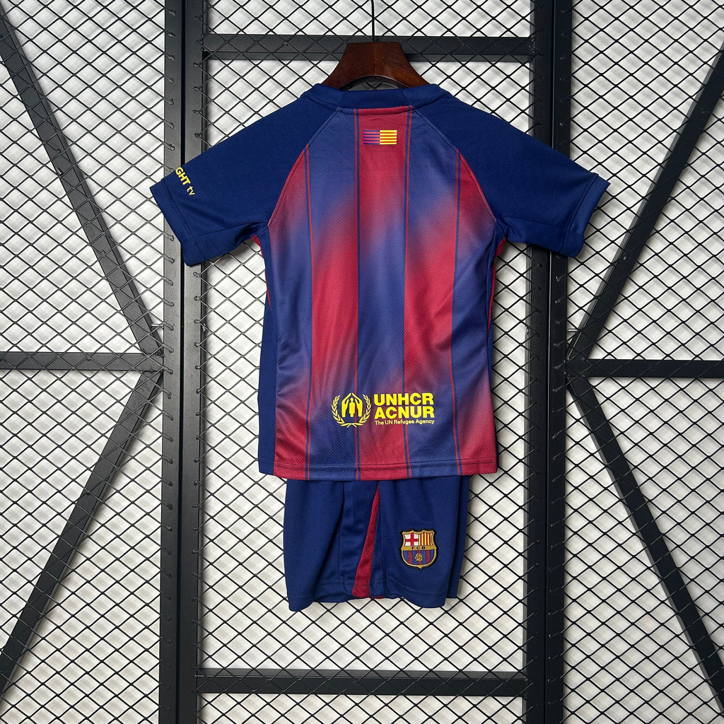 T-shirt e Pantaloncini per Bambino FC Barcelona Home 25/26