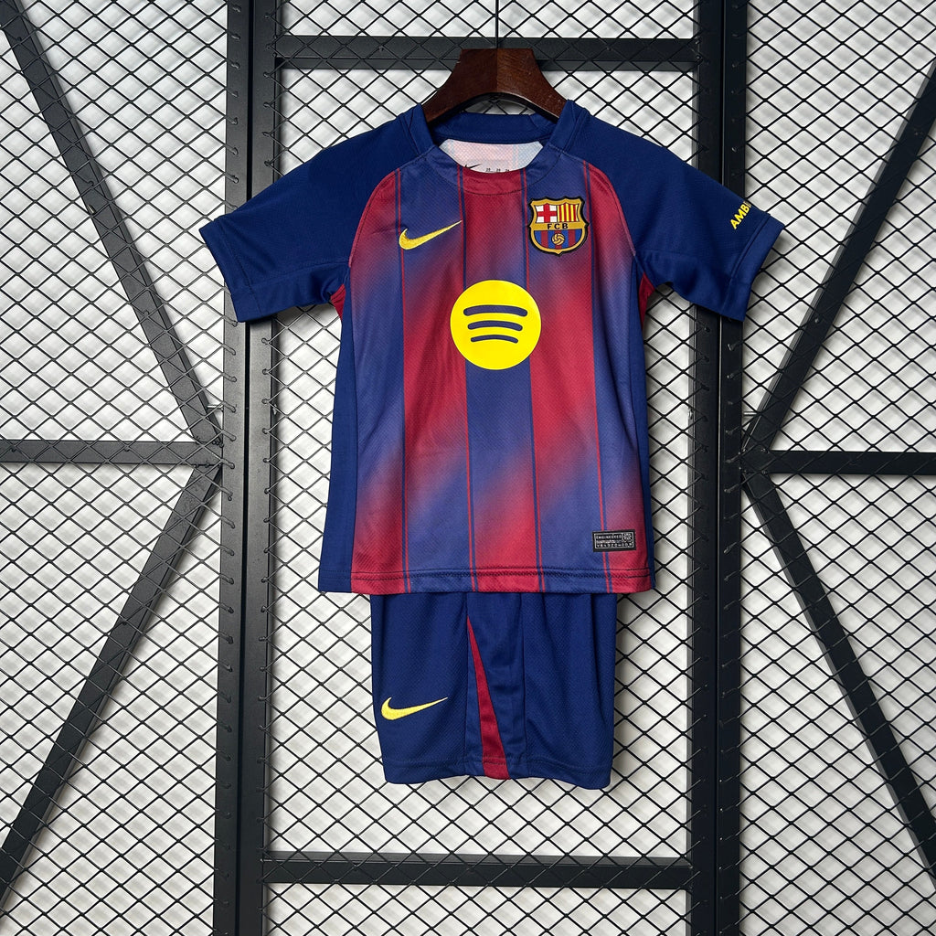 T-shirt e Pantaloncini per Bambino FC Barcelona Home 25/26