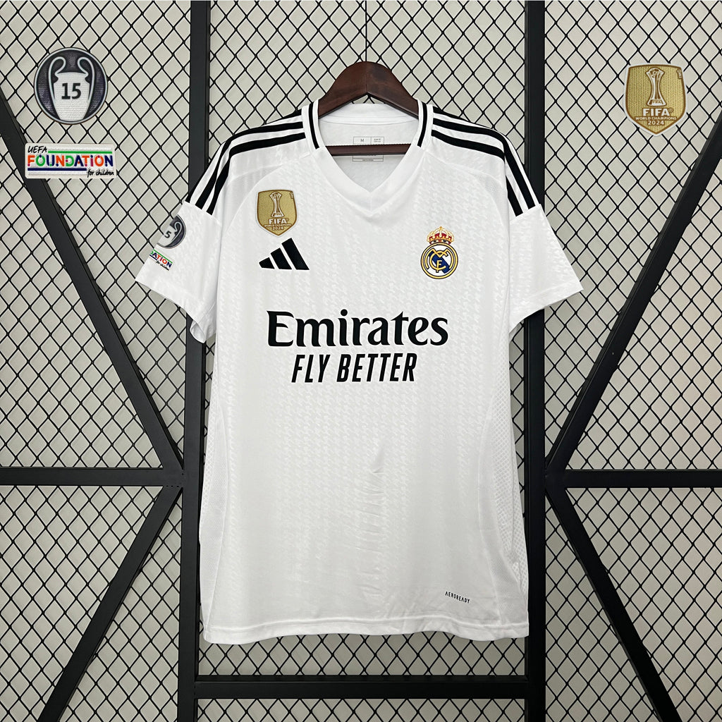 Maglia Real Madrid Home 24/25 - Con Patch UCL 15