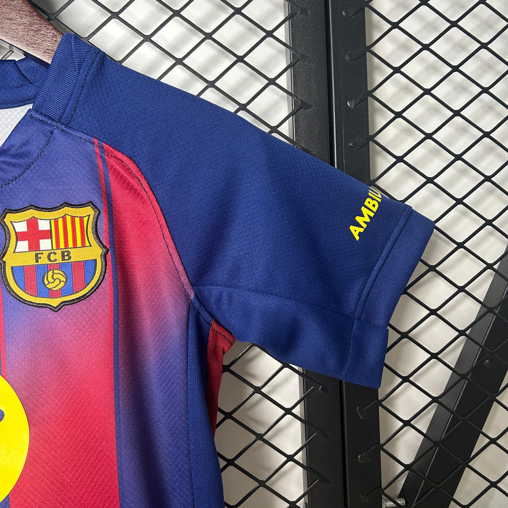 T-shirt e Pantaloncini per Bambino FC Barcelona Home 25/26
