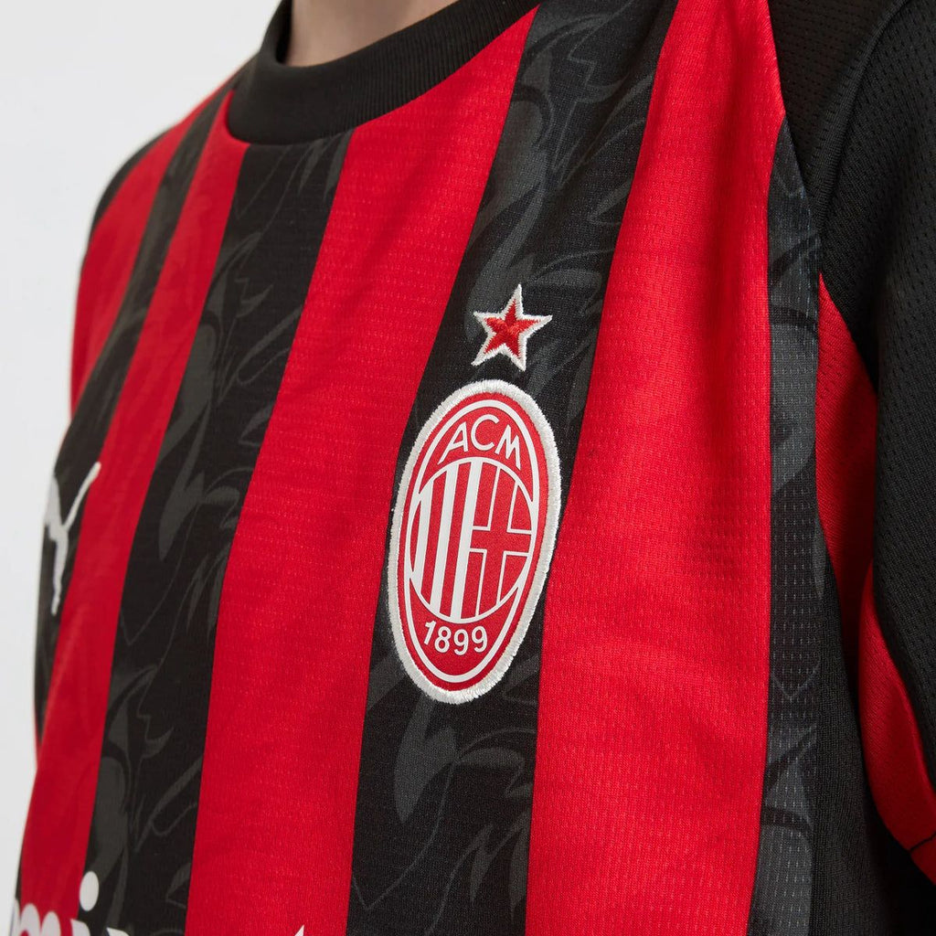 T-shirt e Pantaloncini per Bambino A.C Milan Home 25/26 - Con Calzettoni