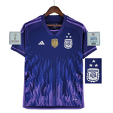 Maglia Argentina Away 2022 - Con Patch Coppa del Mondo