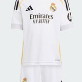 T-shirt e Pantaloncini per Bambino Real Madrid Home 25/26