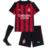 T-shirt e Pantaloncini per Bambino A.C Milan Home 25/26 - Con Calzettoni