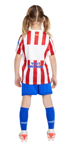T-shirt e Pantaloncini per Bambino Atletico de Madrid Home 25/26 - Con Calzettoni