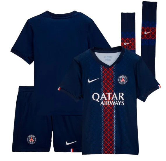T-shirt e Pantaloncini per Bambino PSG Home 25/26 - Con Calzettoni