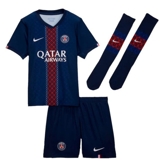 T-shirt e Pantaloncini per Bambino PSG Home 25/26 - Con Calzettoni