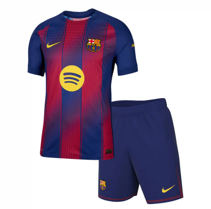 T-shirt e Pantaloncini per Bambino FC Barcelona Home 25/26