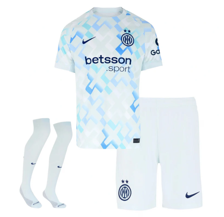 T-shirt e Pantaloncini Bambino Inter Away 2025/26 - Con Calzettoni