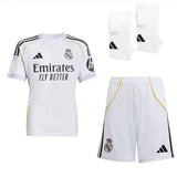 T-shirt e Pantaloncini per Bambino Real Madrid Home 25/26 - Con Calzettoni