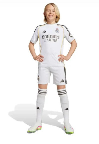 T-shirt e Pantaloncini per Bambino Real Madrid Home 25/26 - Con Calzettoni