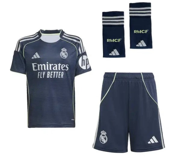 T-shirt e Pantaloncini per Bambino Real Madrid Away 25/26 - Con Calzettoni