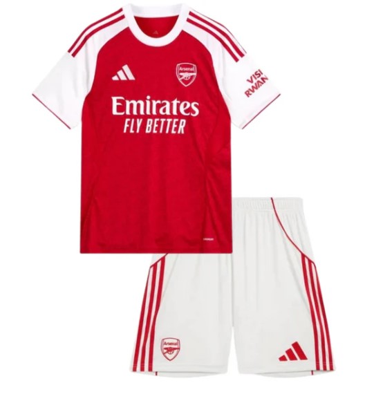 T-shirt e Pantaloncini per Bambino Arsenal Home 25/26