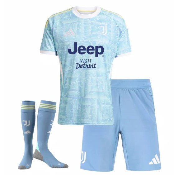 T-shirt e Pantaloncini per Bambino Juventus Away 25/26 - Con Calzettoni