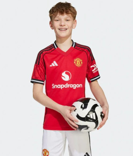 T-shirt e Pantaloncini per Bambino Manchester United Home 25/26