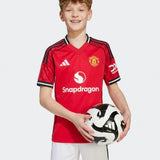 T-shirt e Pantaloncini per Bambino Manchester United Home 25/26