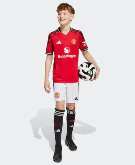 T-shirt e Pantaloncini per Bambino Manchester United Home 25/26 - Con Medias