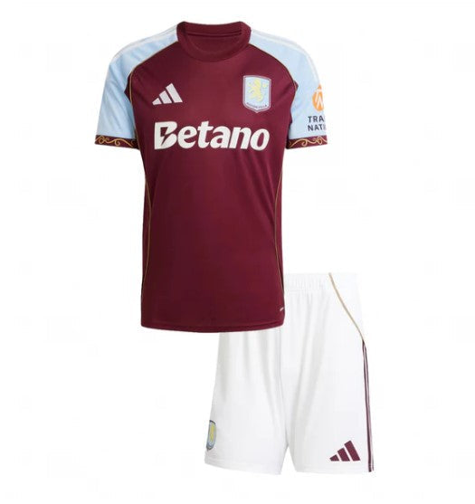 T-shirt e Pantaloncini per Bambino Aston Villa Home 25/26