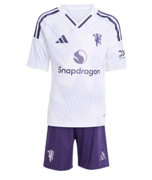 T-shirt e Pantaloncini per Bambino Manchester United Away 25/26