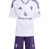 T-shirt e Pantaloncini per Bambino Manchester United Away 25/26