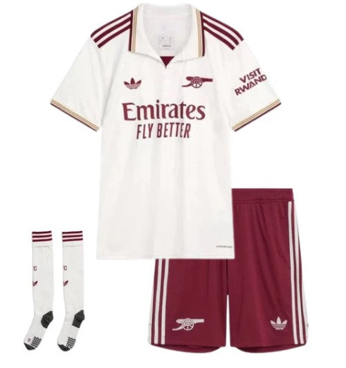 T-shirt e Pantaloncini per Bambino Arsenal Third 25/26 - Con Calzettoni