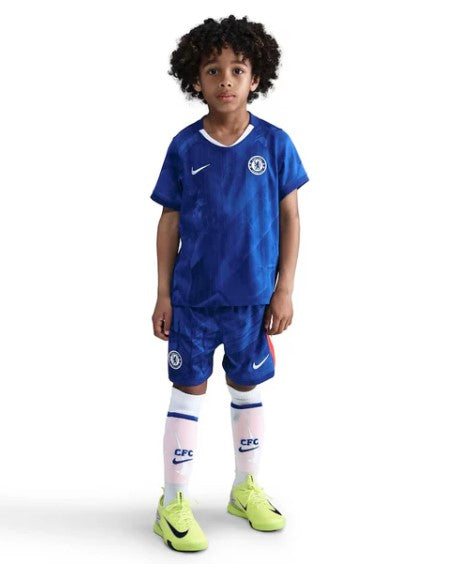 T-shirt e Pantaloncini per Bambino Chelsea Home 25/26 - Con Calzettoni