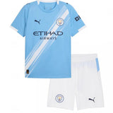 T-shirt e Pantaloncini per Bambino Manchester City Home 25/26