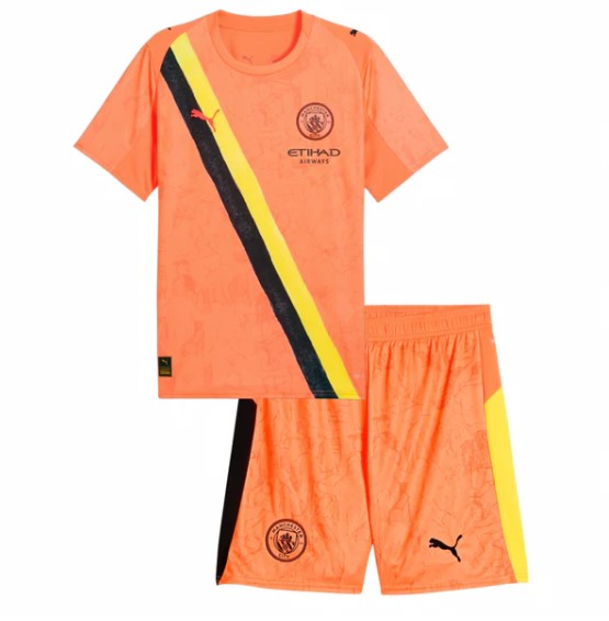 T-shirt e Pantaloncini per Bambino Manchester City 25/26 - Portiere