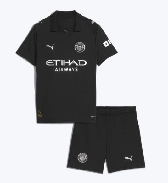 T-shirt e Pantaloncini per Bambino Manchester City Away 25/26
