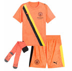T-shirt e Pantaloncini per Bambino Manchester City Portiere 25/26 - Con Calzettoni