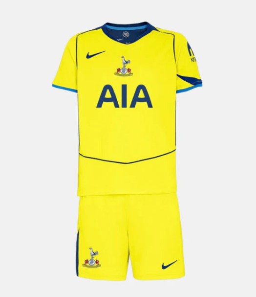 T-shirt e Pantaloncini per Bambino Tottenham Third 25/26