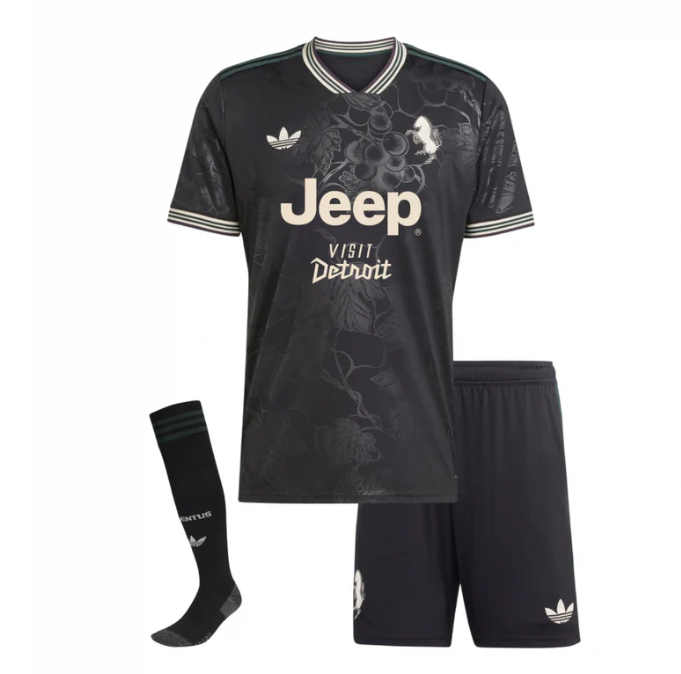 T-shirt e Pantaloncini per Bambino Juventus Third 25/26 - Con Calzettoni