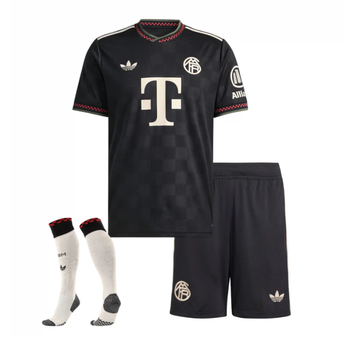 T-shirt e Pantaloncini per Bambino Bayern Monaco Third 25/26 - Con Calzettoni