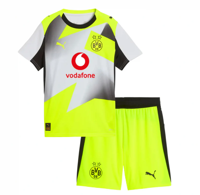 T-shirt e Pantaloncini per Bambino Borussia Dortmund Away 25/26