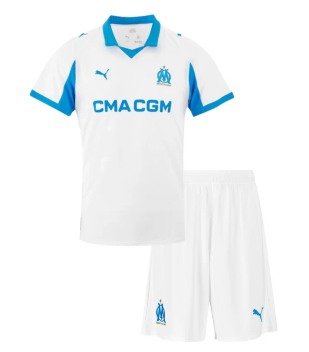 T-shirt e Pantaloncini per Bambino Olympique de Marseille Home 25/26