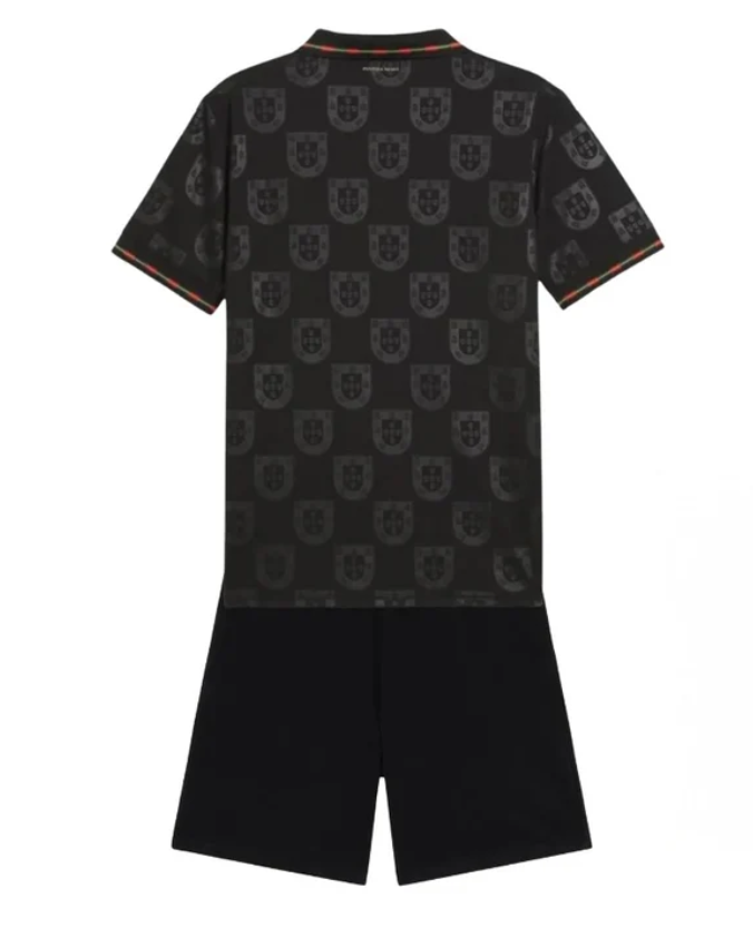 T-shirt e Pantaloncini per Bambino Portogallo  "Pantera Negra" 25/26