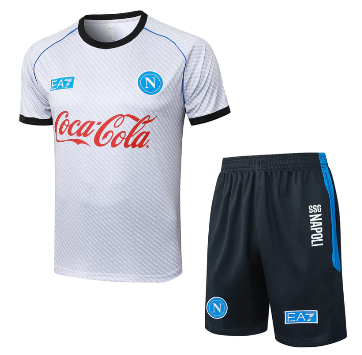 Maglia e Pantaloncini da Allenamento Bambino SSC Napoli 2025/26