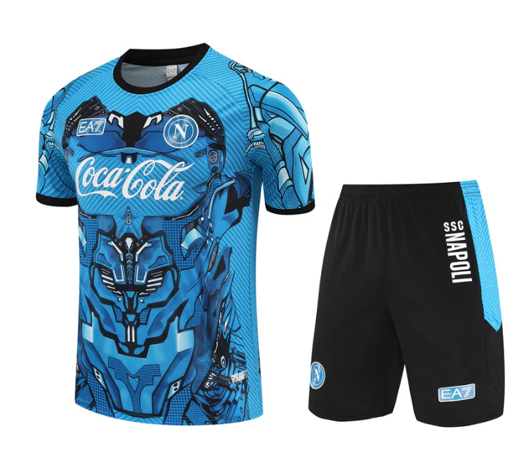 Maglia e Pantaloncini da Allenamento Bambino SSC Napoli 2025/26