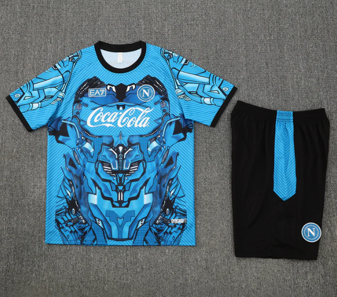 Maglia e Pantaloncini da Allenamento per Bambino SSC Napoli 25/26