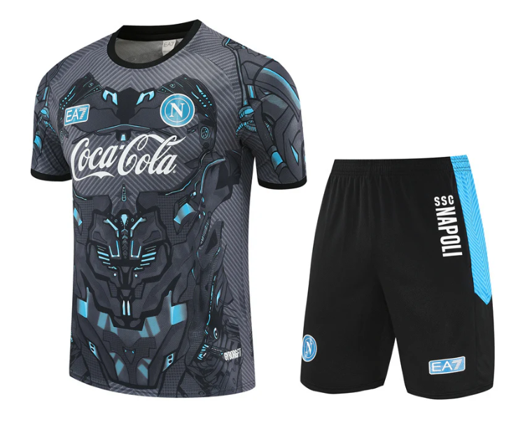 Maglia e Pantaloncini da Allenamento Bambino SSC Napoli 2025/26
