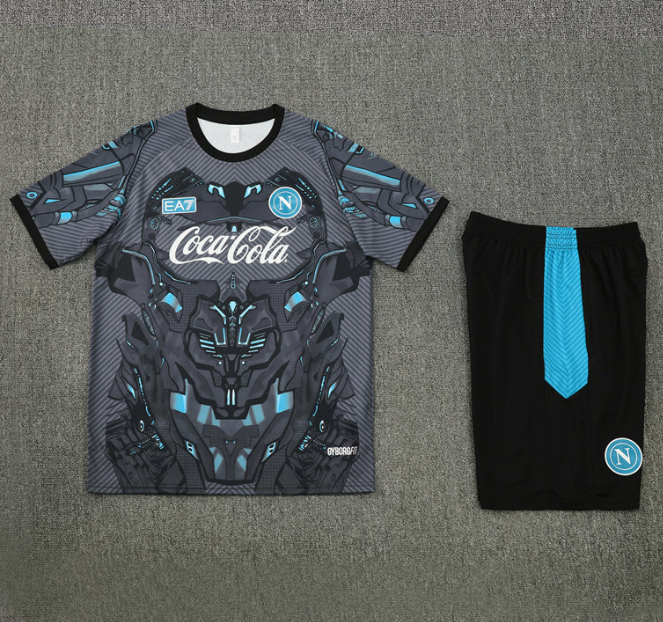 Maglia e Pantaloncini da Allenamento per Bambino SSC Napoli 25/26