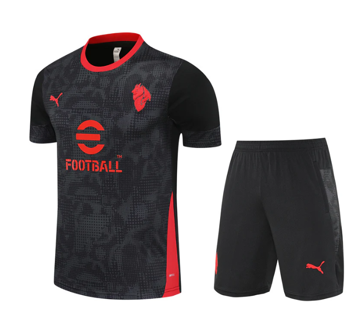 Maglia e Pantaloncini da Allenamento per Bambino AC Milan 25/26