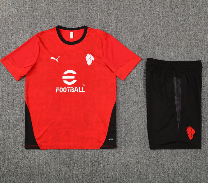 Maglia e Pantaloncini da Allenamento per Bambino AC Milan 25/26