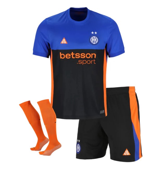 T-shirt e Pantaloncini Bambino Inter Fourth 2025/26 - Con Calzettoni
