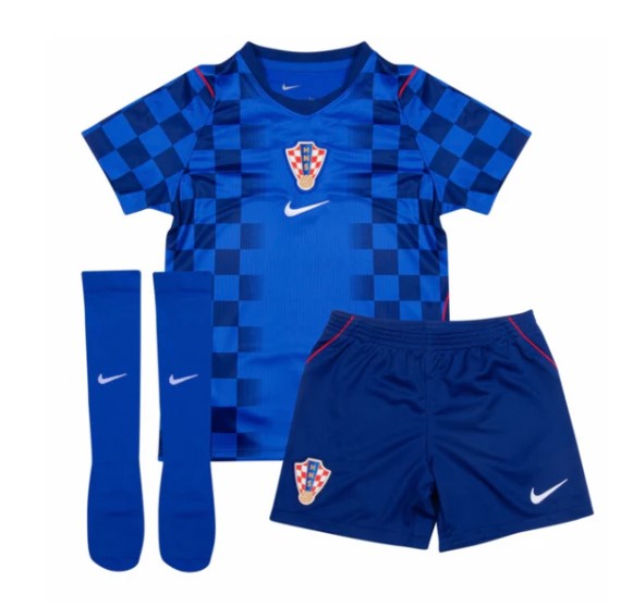 T-shirt e Pantaloncini Bambino Croazia Away 2026/27 - Con Calzettoni