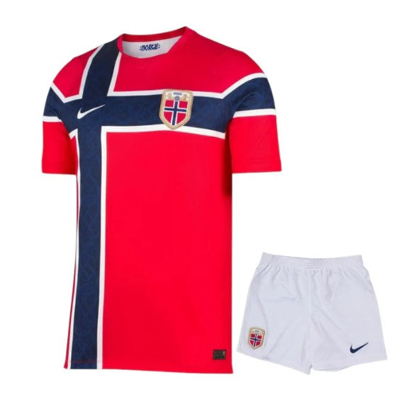 T-shirt e Pantaloncini Bambino Norvegia Home 2026/27