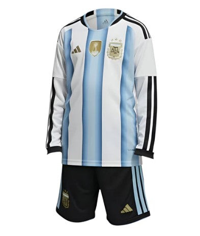 T-shirt manica lunga e Pantaloncini Bambino Argentina Home 2026/27