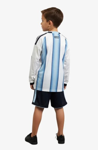T-shirt manica lunga e Pantaloncini Bambino Argentina Home 2026/27